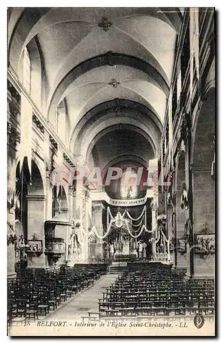 Cartes postales Belfort Interieur de l'Eglise Saint Christophe