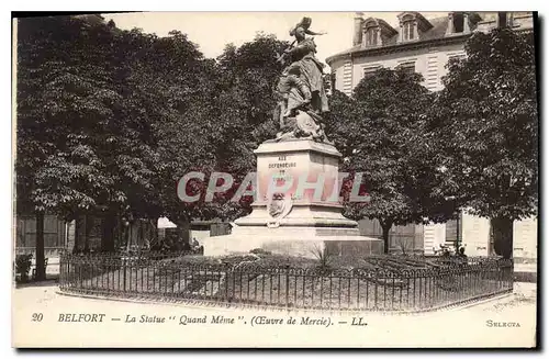 Cartes postales Belfort La Statue Quand Meme