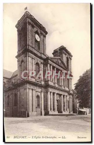 Cartes postales Belfort L'Eglise St Christophe
