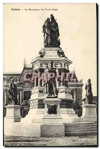Cartes postales Belfort Le Monument des Trois Sieges