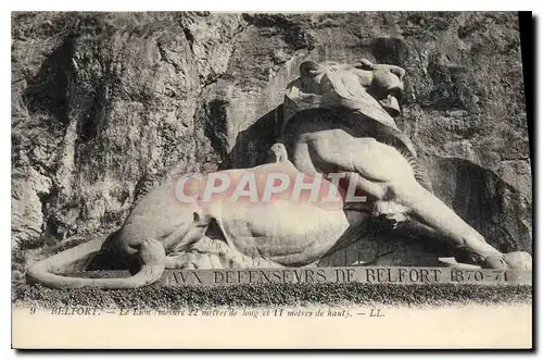 Cartes postales Belfort Le lion
