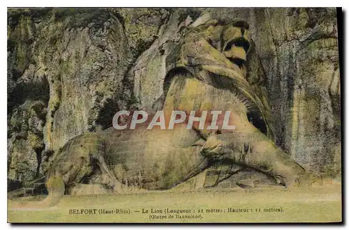Cartes postales Belfort Haut Rhin Le Lion