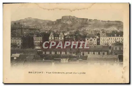 Cartes postales Belfort Vue Generale prise du Lycee