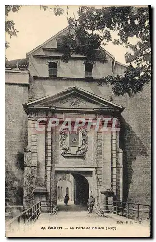 Cartes postales Belfort La Porte de Brisach 1687