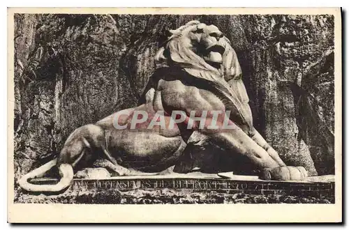 Ansichtskarte AK Belfort Le Lion Symbole de la Resistance heroTque de Belfort 1870 71