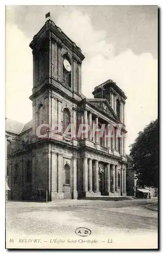 Cartes postales Belfort L'Eglise Saint Christophe