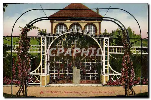 Cartes postales Belfort Square Jean Joures Statue Fin de Danse