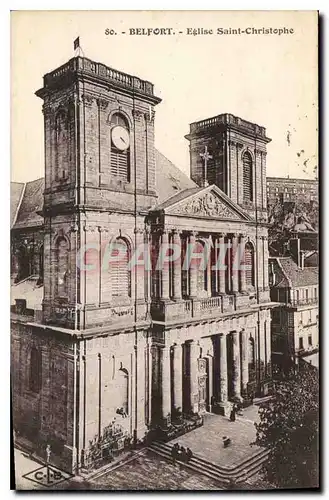 Cartes postales Belfort Eglise Saint Christophe