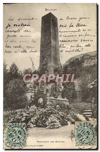 Cartes postales Belfort Monument des Mobiles