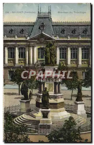 Cartes postales Belfort Territoire monument des Trois Sieges