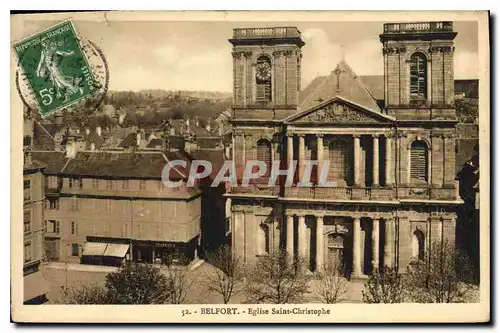 Cartes postales Belfort Eglise Saint Christophe