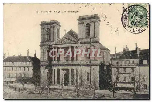 Cartes postales Belfort L'Eglise St Christophe