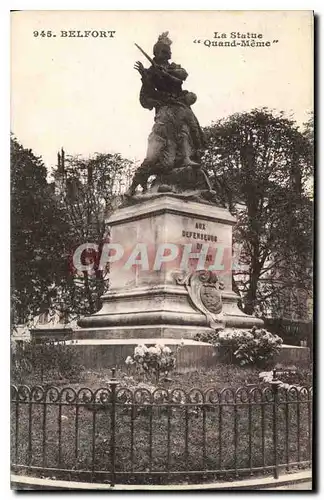 Cartes postales Belfort La Statue Quand Meme