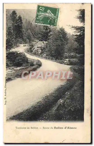 Cartes postales Territoire de Belfort Route du Ballon d'Alsace