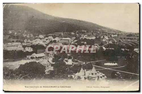 Cartes postales Vue Generale de Rougemont le Chateau