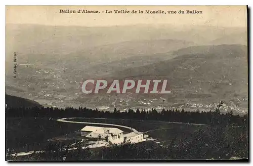 Cartes postales Ballon d'Alsace La Vallee de la Moselle vue du Ballon