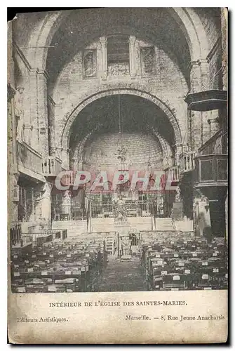 Cartes postales Interieur de l'Eglise des Saintes Maries