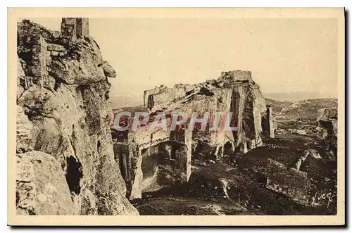 Ansichtskarte AK Les Baux Bouches du Rhone Ruines du Chateau