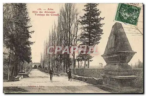 Ansichtskarte AK Arles Allee des Aliscamps Tombeau des Consuls