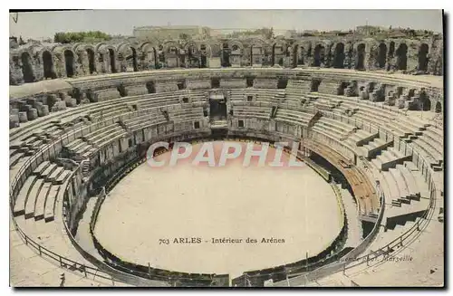 Cartes postales Arles Interieur des Arenes