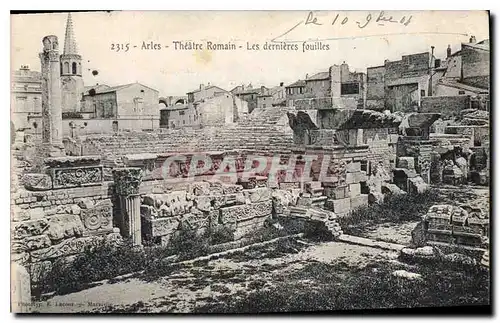 Cartes postales Arles Theatre Romain Les dernieres fouilles