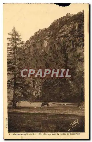 Cartes postales Gemenos Un paturage dans la vallee de Saint Pons