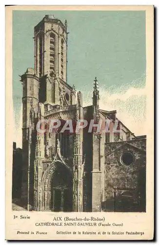 Cartes postales Aix Bouches du Rhone Cathedrale Saint Sauveur