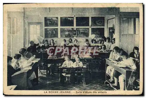 Cartes postales La Bonne Jeanne Salle d'etude des enfants