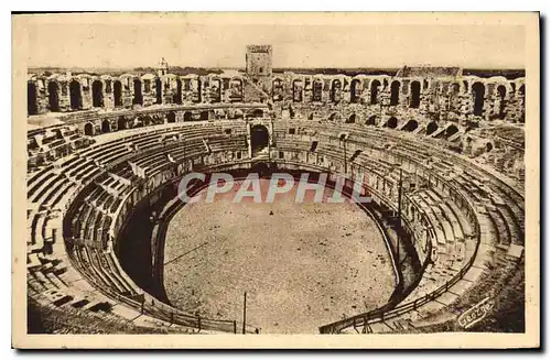 Ansichtskarte AK Arles Interieur des Arenes