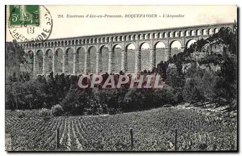 Ansichtskarte AK Environs d'Aix en Provence Roquefavour L'Acqueduc