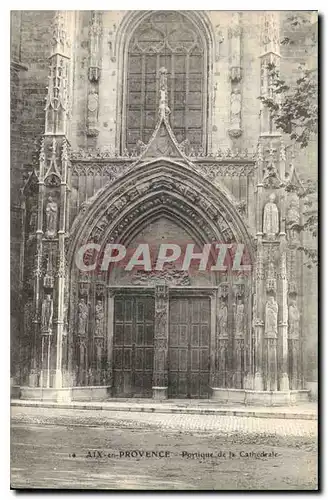 Ansichtskarte AK Aix en Provence Portique de la Cathedrale