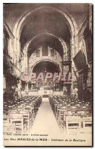 Ansichtskarte AK Les Stes Maries de la Mer Interieur de la Basilique