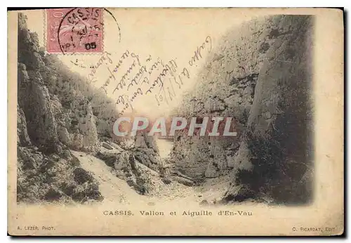 Cartes postales Cassis Vallon et Aiguille d'En Vau