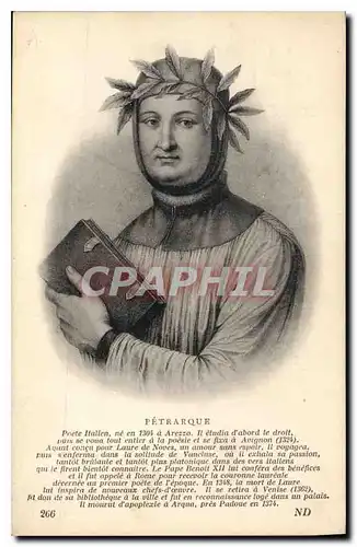Cartes postales Petrarque