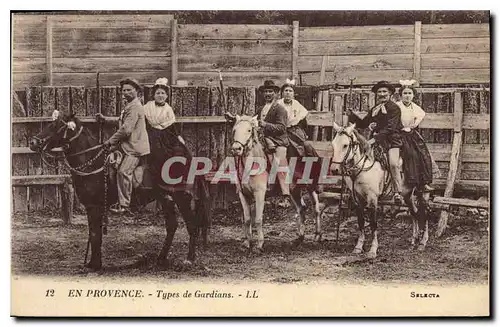 Cartes postales En Provence Types de Guardians Folklore