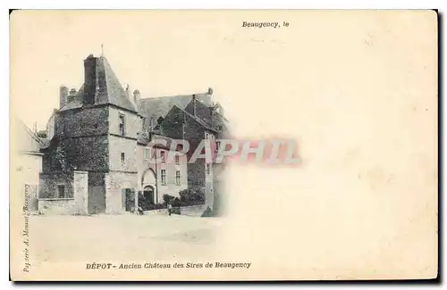 Cartes postales Depot Ancien Chateau des Sires des Beaugency
