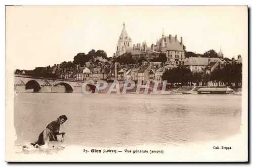 Cartes postales Gien Loiret Vue generale amont