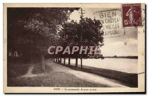 Cartes postales Gien La Promenade du port au bois