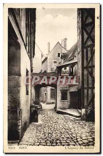 Cartes postales Gien L'Impasse du Billard