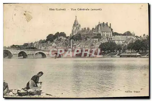 Ansichtskarte AK Gien Loiret Vue generale amont