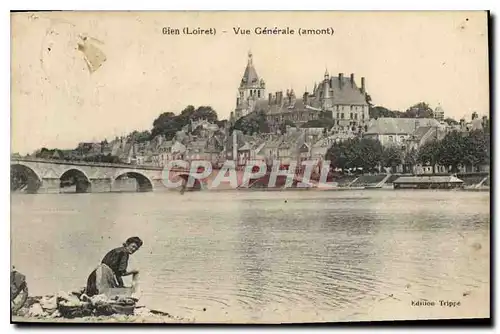 Cartes postales Gien Loiret Vue generale amont