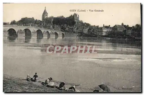 Ansichtskarte AK Gien Loiret Vue generale