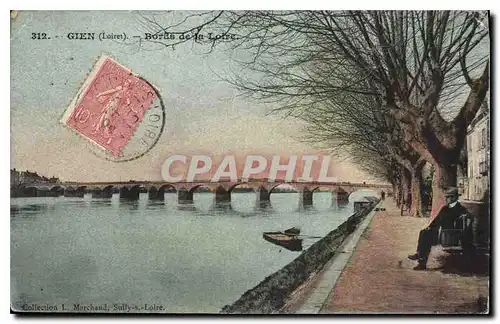 Cartes postales Gien Loiret Bords de la Loire