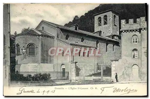 Ansichtskarte AK Grenoble L'Eglise St Laurent