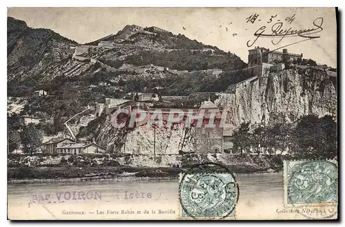 Cartes postales Grenoble Les Forts Rabot et de la Bastille