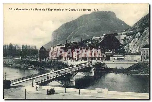 Cartes postales Grenoble Le Pont de l'Esplanade et le Casque de neron