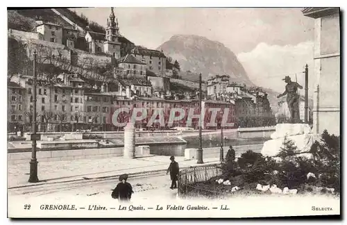 Ansichtskarte AK Grenoble L'Isere Les Quais La Vedette Gauloise