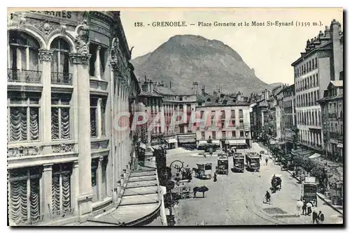 Ansichtskarte AK Grenoble Place Grenette et le Mont St Eynard