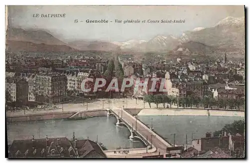 Cartes postales Grenoble Vue generale et couts Saint Andre