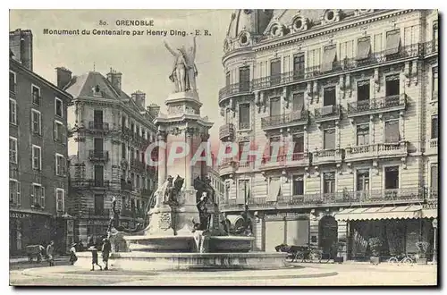 Cartes postales Grenoble Monument du Centenaire par Henry Ding